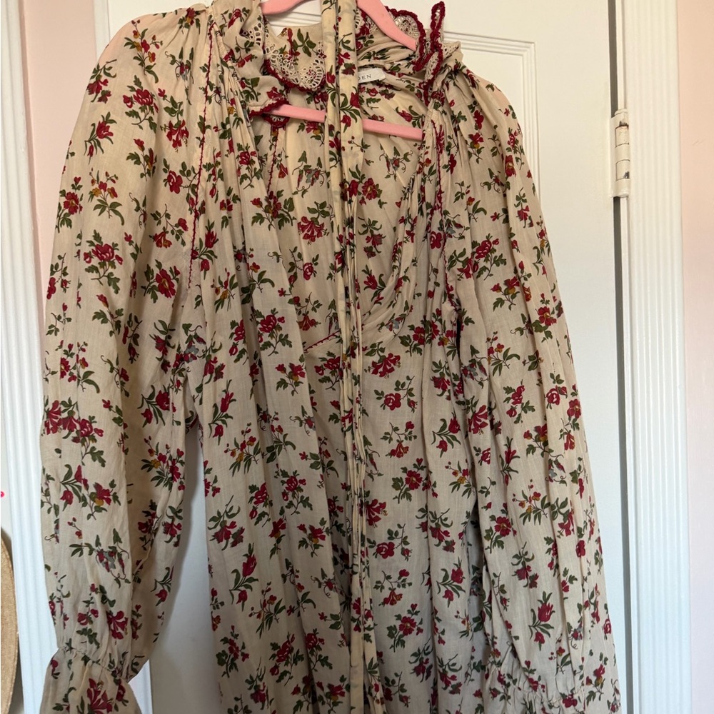 Doen Rietta maxi dress in wildflower whisper large midi floral - Picture 3 of 4